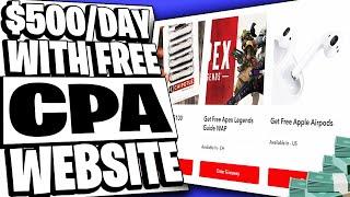 Earn $500Day On CPA Marketing With Free Website & Traffic % Working Method Adworkmedia Tutorial