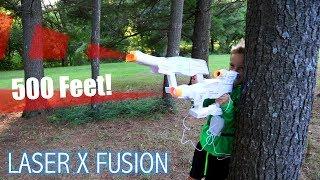 LASER X FUSION Review  500 Long Range & Spread Adapters - Modular Laser Tag System