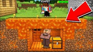 ЭТОТ ЖИТЕЛЬ ЗАСТРЯЛ В ДОМЕ ПОД ЛАВОЙ В МАЙНКРАФТ  Компот Minecraft