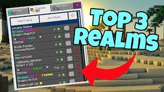 JOIN MY TOP 3 BEST MINECRAFT REALMS *1.20* 2023 PS5 XBOX PC MCPE
