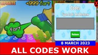 *ALL CODES WORK* Desert Fart Race ROBLOX  March 8 2023