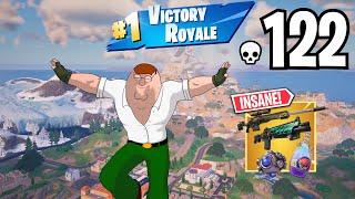 122 Elimination PETER GRIFFIN Solo vs Squads WINS Full Gameplay NEW FORTNITE CHAPTER 5 SEASON 2