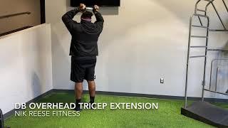 DB Ovehead Tricep Extension