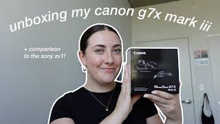 unboxing my new vlog camera canon g7x mark iii