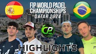 GALAN & COELLO VS RODRIGUES & FREITAS - 14 FINAL - FIP WORLD PADEL CHAMPIONSHIPS 2024 - HIGHLIGHTS