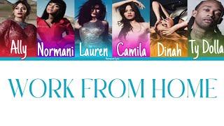 Fifth Harmony - Work From Home ft. Ty Dolla $ing Color Coded Lyrics  Harmonizzer Lyrics