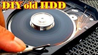 Ideas How To Make Knife Sharpening Machine Grinder Scrub from old Hard Disk Drive do it yourself