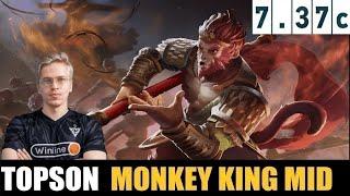 TOPSON Monkey King MID 7.37C - DOTA 2 HIGHEST MMR MATCH #dota2 #dota2gameplay  #topson