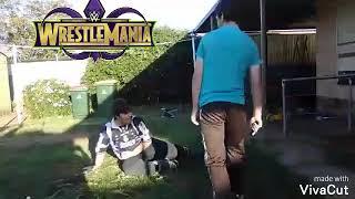 WrestleMania 36 like match Harley vs Stephen pretaped