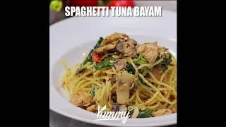 Resep Spaghetti tuna Bayam Terenak Lezat Dengan Daging Tuna Segar Bercampur Sayur Bayam