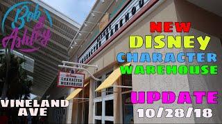 New Disney Character Warehouse Update 102818 Vineland Ave Night visit with Special Guest