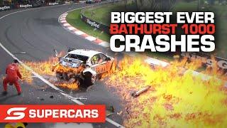 Biggest EVER Bathurst 1000 crashes - Repco Bathurst 1000  Supercars 2022