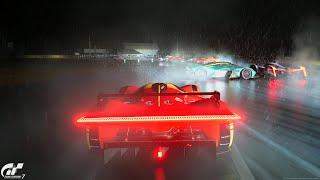 Gran Turismo 7  Ferrari VGT 499P LMH - Circuit de la Sarthe Le Mans Heavy Rain PS5