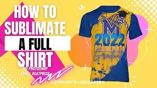 All over Sublimation Shirt Diy 3D Shirt Small Heat Press