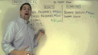 Macro 2012 FRQ #2- Bank Balance Sheets