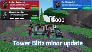 TBZ Minor Update Slinger Level 5 etc  Tower Blitz TBZ  Roblox