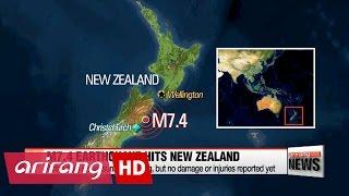 Powerful earthquake hits South Island of New Zealand on Sunday