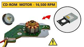 16500 RPM - Reuse 12V Super High Speed DC Motor from DEAD CD-ROM  Brushless BLDC Motors