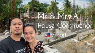 Timelapse - House Construction of Mr & Mrs A.  First House  Philippines  Part 1