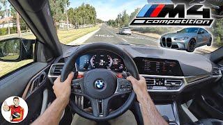 The 2022 BMW M4 Competition xDrive is the Best of RWD + AWD in One POV Drive Review