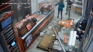 Car crashes into Little Caesars Pizza  Action News Jax