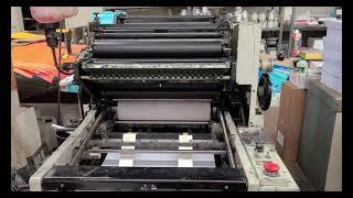 OFFSET PRINTING MACHINE HAMADA E47 LIVE DEMO