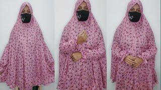 খুব সহজেই হাতাসহ নামাজের হিজাব কাটিং ও সেলাই নতুনরাও একবার দেখলেই পারবেন Hijab Cutting & Stitching