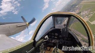 XP-82 Twin Mustang Cockpit Cam - EAA AirVenture Oshkosh 2019