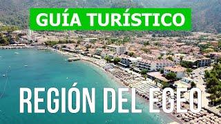 Región del Egeo Turquía  Ciudad de Izmir Marmaris Bodrum Fethiye  Vídeo dron 4k  Turquía