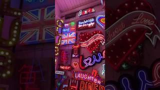  Gods Own Junk Yard London neon light show caffe #shorts