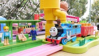 Steam Thomas Plarail & JR pink train  5 new trains and color rails