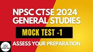 NPSC CTSE 2024  General Studies   Mock Test Lesson-1