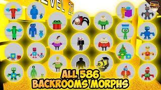ALL How to get ALL 586 BACKROOMS MORPHS in Backrooms Morphs  Roblox