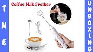 USB Speed Adjustable Milk Frother  Milk Frother Review  Coffee Foam Maker   Rechargeable  Frother