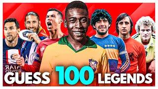 GUESS THE 100 FOOTBALL LEGENDS IN 3 SECONDS  FOOTBALL QUIZ MASTER 