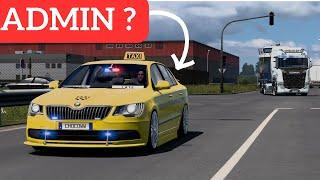 ‍️ Taxi POLICE?  Undercover POLICE Patrol  TruckersMP Game MODERATOR