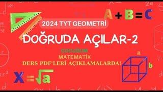 TYT GEOMETRİ DOĞRUDA AÇILAR-2