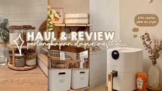 HAUL PERLENGKAPAN DAPUR AESTHETIC   + bikin cemilan super gampang pakai Air Fryer