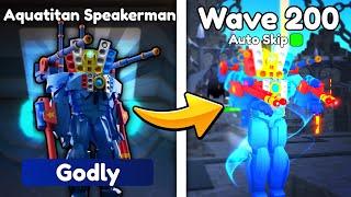 I Got The New AQUATITAN SPEAKERMAN.. Toilet Tower Defense