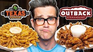 Texas Roadhouse vs. Outback Steakhouse Taste Test  FOOD FEUDS