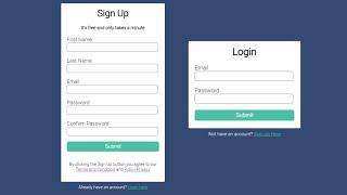 How to create Sign up & Login form with HTML and CSS  Easy tutorial  By Code Info