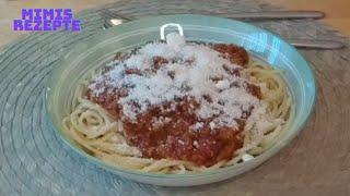 Diese Bolognese-Sauce ist schnell gemacht und lecker  Bolognese- Rezept  Mimis Rezepte #spaghetti