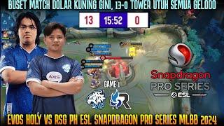 BUSET 13-0 GINI BROK GAME 1 EVOS VS RSG PH ESL SNAPDRAGON MLBB 2024