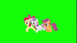 CMC Run Cycle - Green Screen Ponies