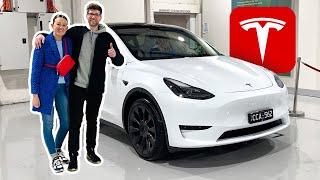 Tesla Model Y Delivery Day in Melbourne Australia 