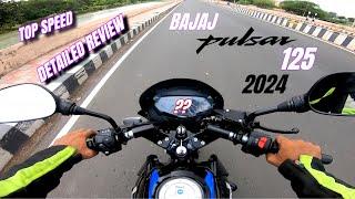 bajaj pulsar 125 2024  detailed review  top speed  price update?