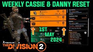 The Division 2 WEEKLY CASSIE MENDOZA & DANNY WEAVER RESET LEVEL 40 May 1st 2024