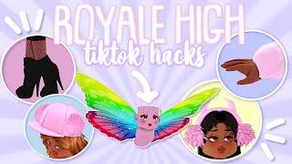 Testing Royale High TIKTOK HACKS FREE SHADOW EMPRESS BOOTS?  Roblox Royale High