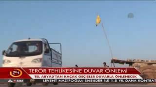 Akçakale sınırına duvar örülüyor