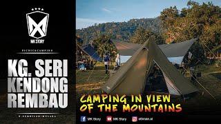 Camping at Private land with mountain views Kampung Seri Kendong Family Camping